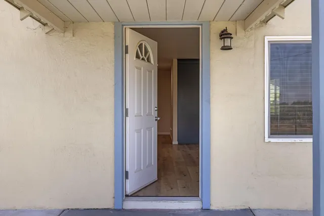 a view of front door