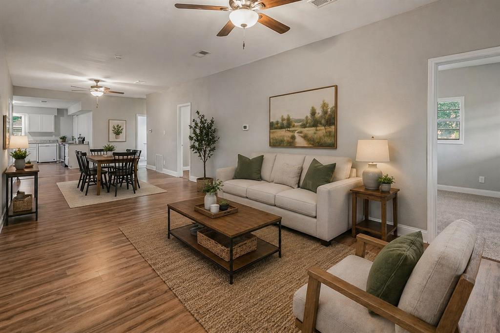 306 North Front Street Savoy, TX 75479 - Photo 5 of 27 Virtually staged living room