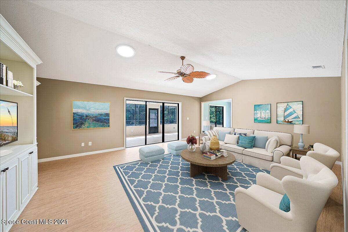 3780 Laurette Road Merritt Island, FL 32952 - Photo 11 of 46 Living Room Staged 4 - Digitally Staged