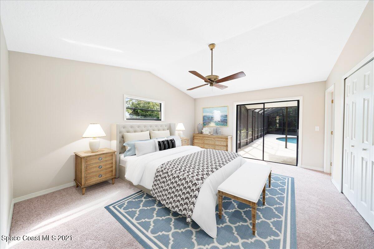 3780 Laurette Road Merritt Island, FL 32952 - Photo 18 of 46 Primary Bedroom - Digitally Staged