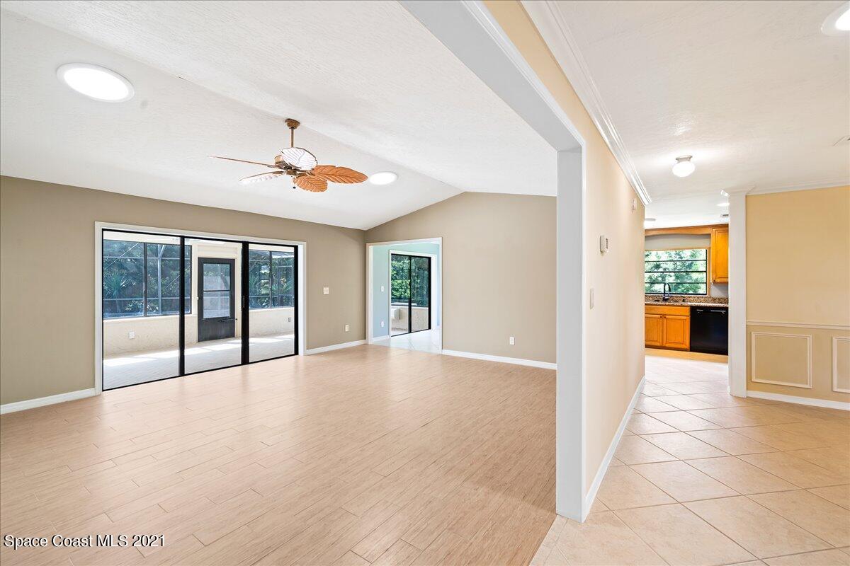 3780 Laurette Road Merritt Island, FL 32952 - Photo 8 of 46 Foyer to Living Room