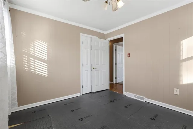 a view of a walk in closet