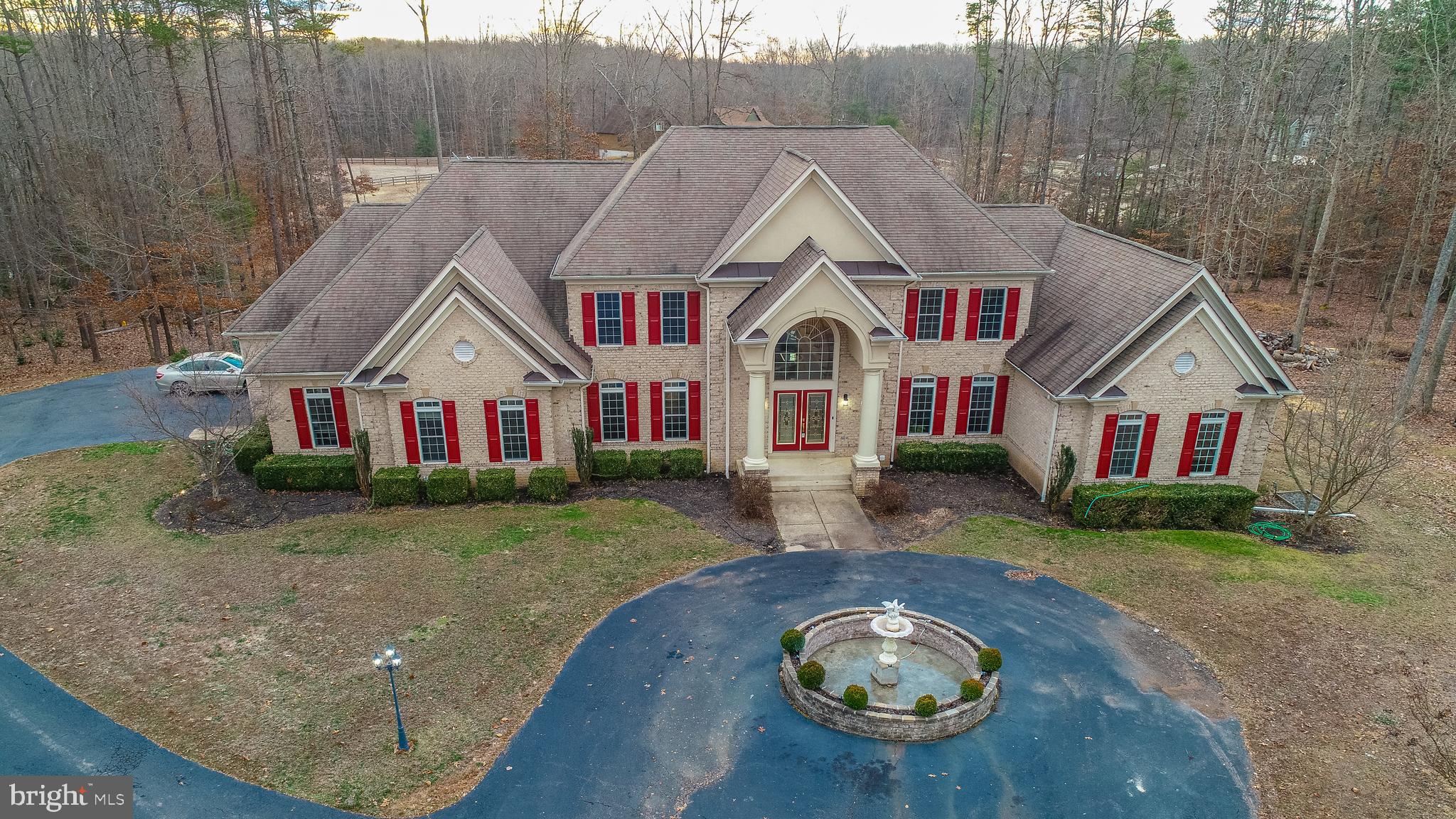 1585 Aquia Road Midland, VA 22728 - Photo 1 of 57 Fountain with cicular driveway