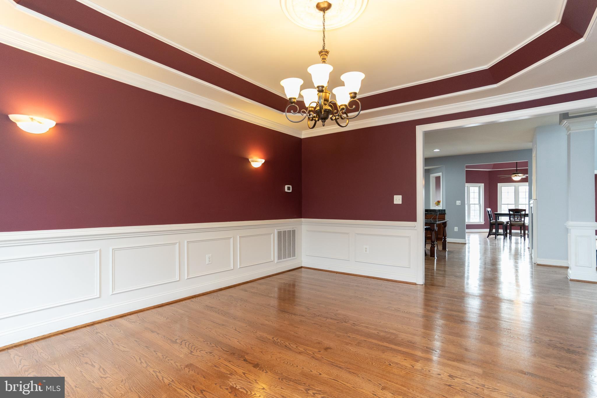 1585 Aquia Road Midland, VA 22728 - Photo 12 of 57 Formal dining area chair rail w/tray ceiling