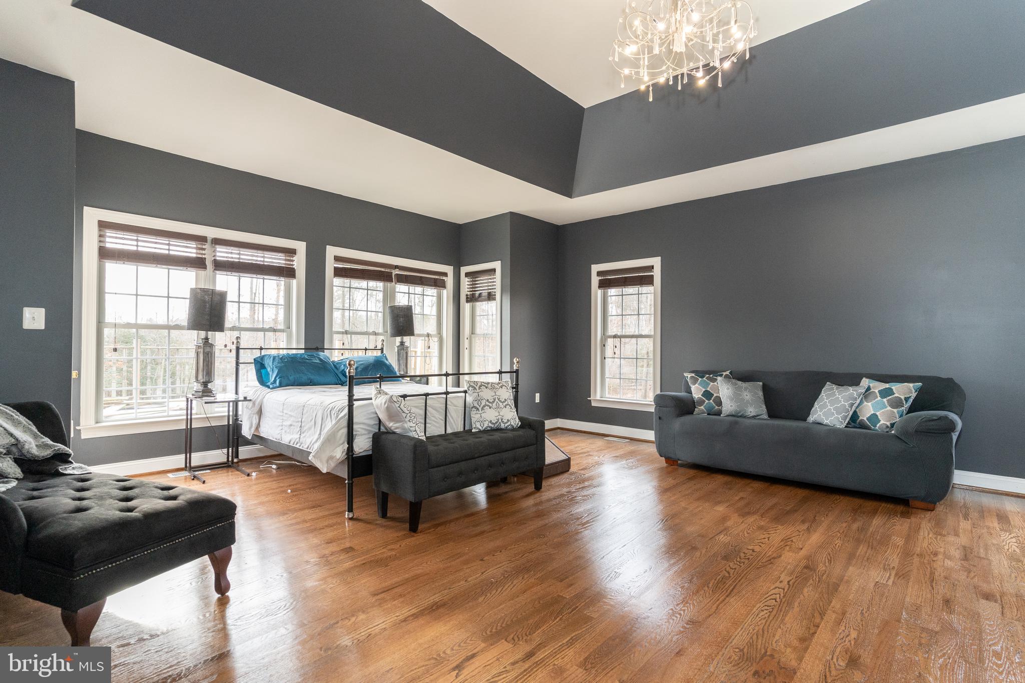 1585 Aquia Road Midland, VA 22728 - Photo 13 of 57 Extra large bedroom w/tray ceilings dual fireplace