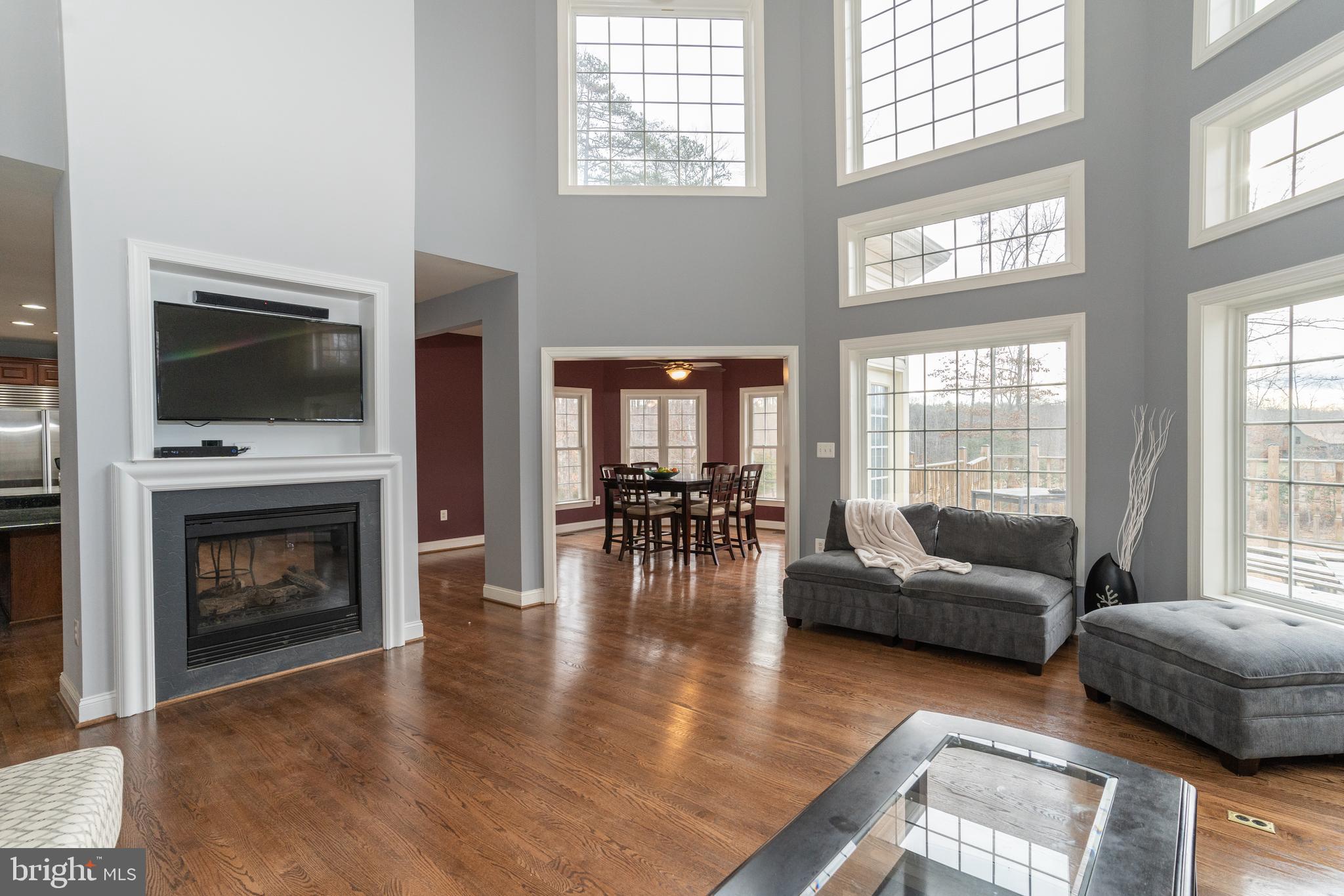 1585 Aquia Road Midland, VA 22728 - Photo 14 of 57 Living room and Breakfast Nook w/dual fireplace