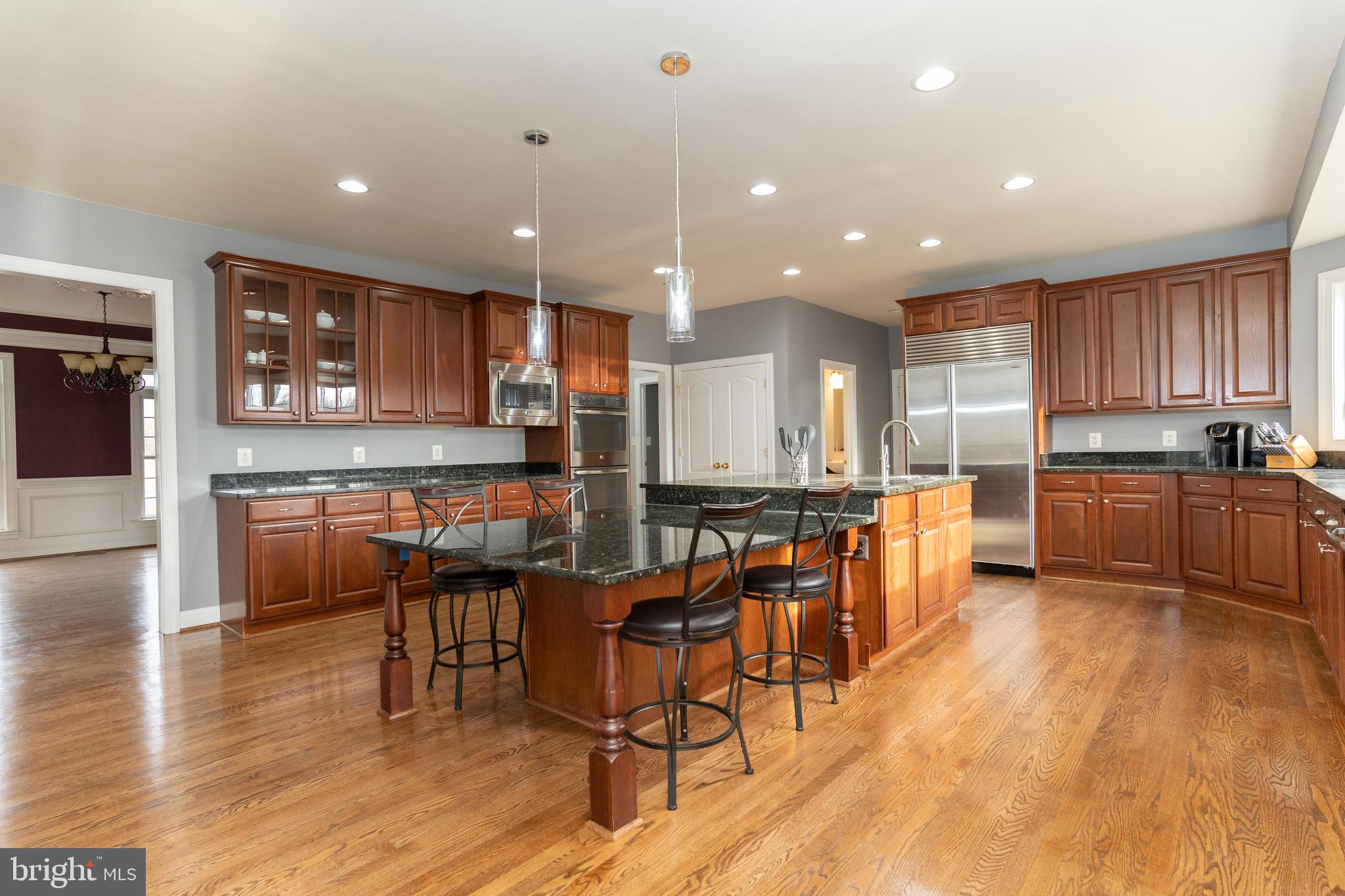 1585 Aquia Road Midland, VA 22728 - Photo 9 of 57 Eat in kitchen with fireplace and sub zero fridge