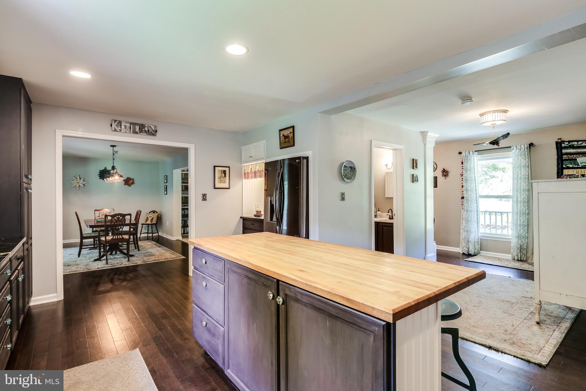3895 Hunting Creek Road Huntingtown, MD 20639 - Photo 5 of 25 updated kitchen with butcher block island
