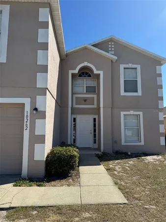 a front view of a house