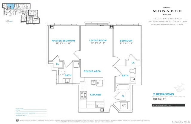 $505,000 | 701 Ridge Hill Boulevard, Unit 10I, Yonkers, NY 10710
