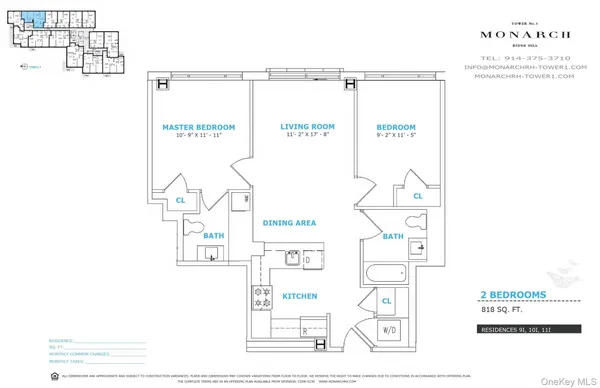 $499,000 | 701 Ridge Hill Boulevard, Unit 10I, Yonkers, NY 10710