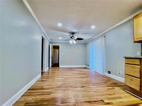 a view of an empty room