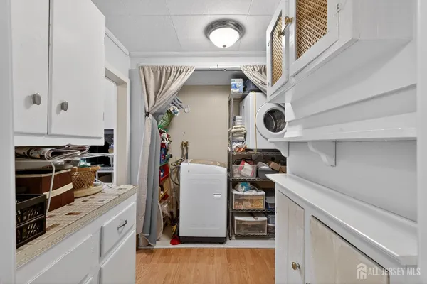 a view of storage and utility room