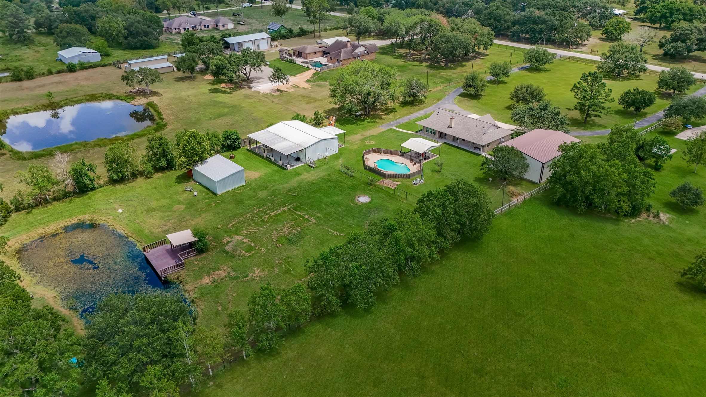 1030 Ginger Street Santa Fe, TX 77517 - Photo 45 of 50 an aerial view of residential houses with outdoor space and street view