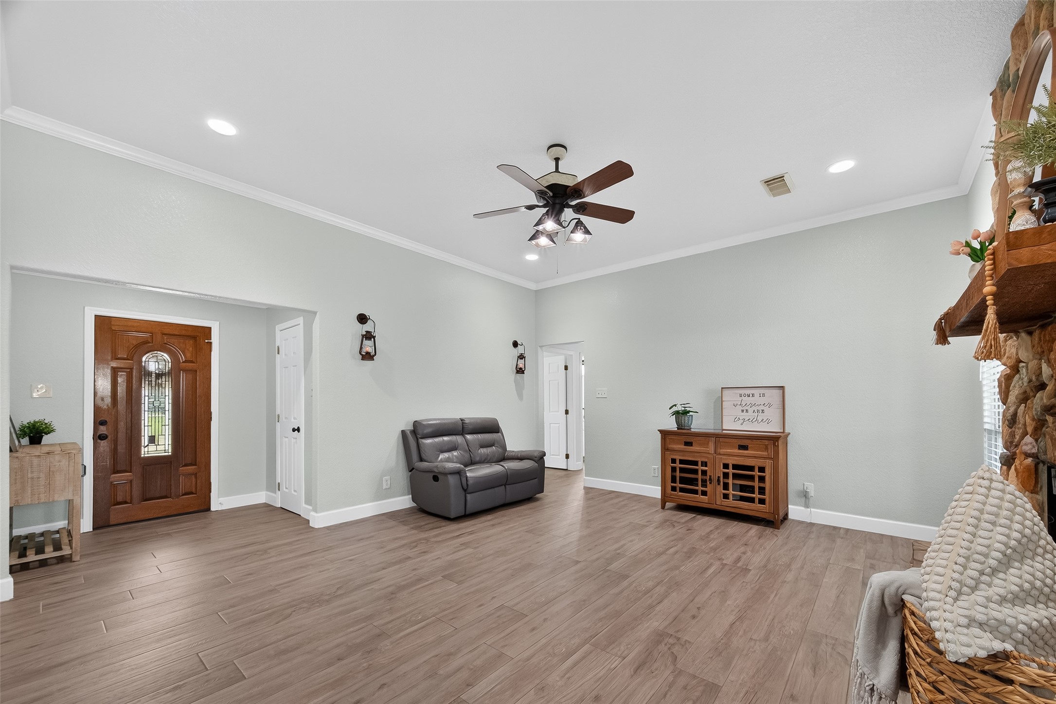 1030 Ginger Street Santa Fe, TX 77517 - Photo 8 of 50 a living room with furniture and a wooden floor
