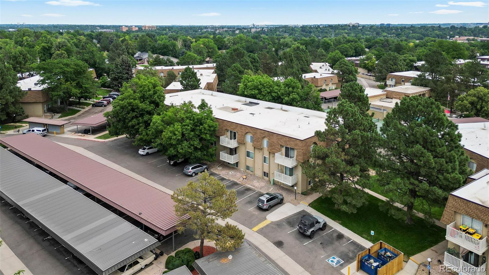 7495 East Quincy Avenue, Unit 202 Denver, CO 80237 - Photo 27 of 28 an aerial view of a house with a garden