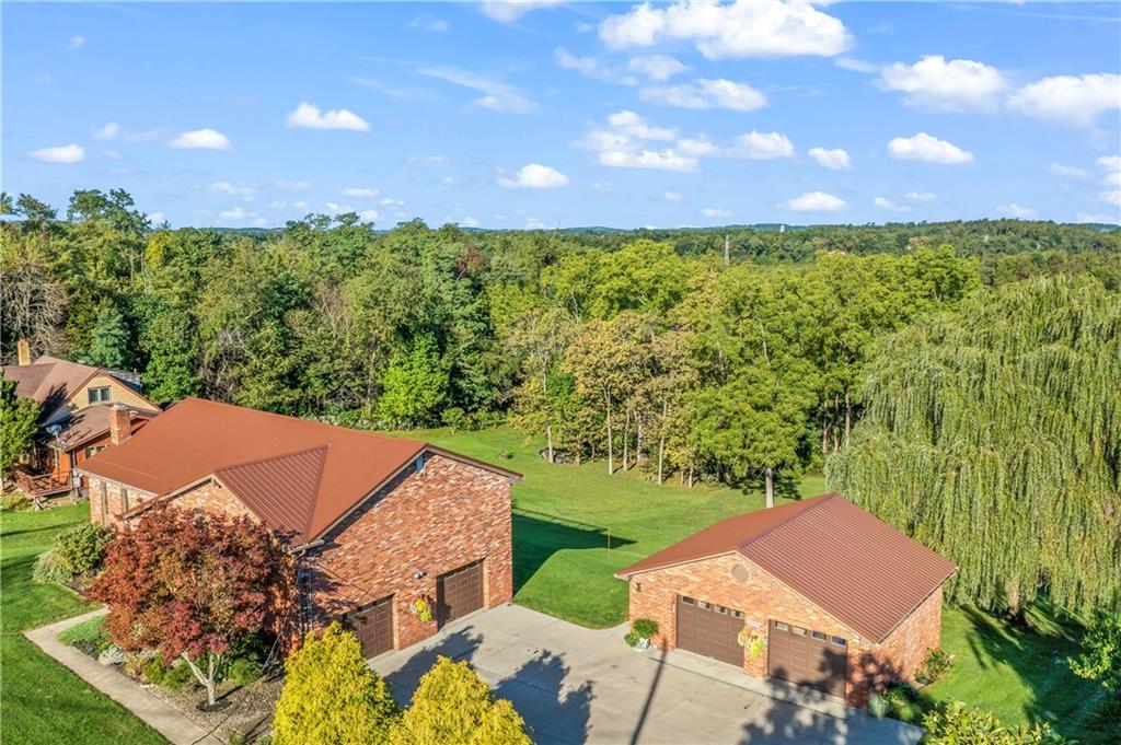 224 County Line Road Bridgeville, PA 15017 - Photo 4 of 25 an aerial view of a house with garden space and street view