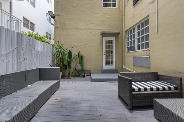 a view of a couches in the patio