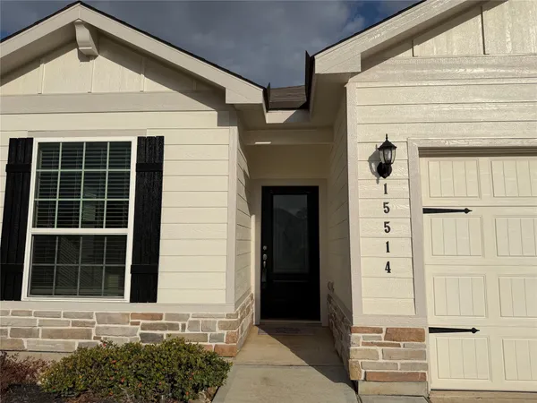 a front view of a house with a window