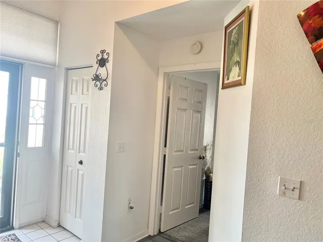 a view of a hallway with a elevator