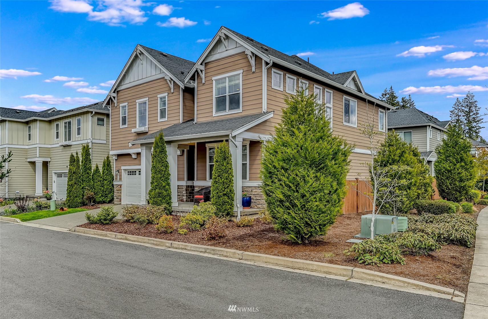 3715 195th Place Southeast Bothell, WA 98012 - Photo 2 of 28 front view of a house with a yard