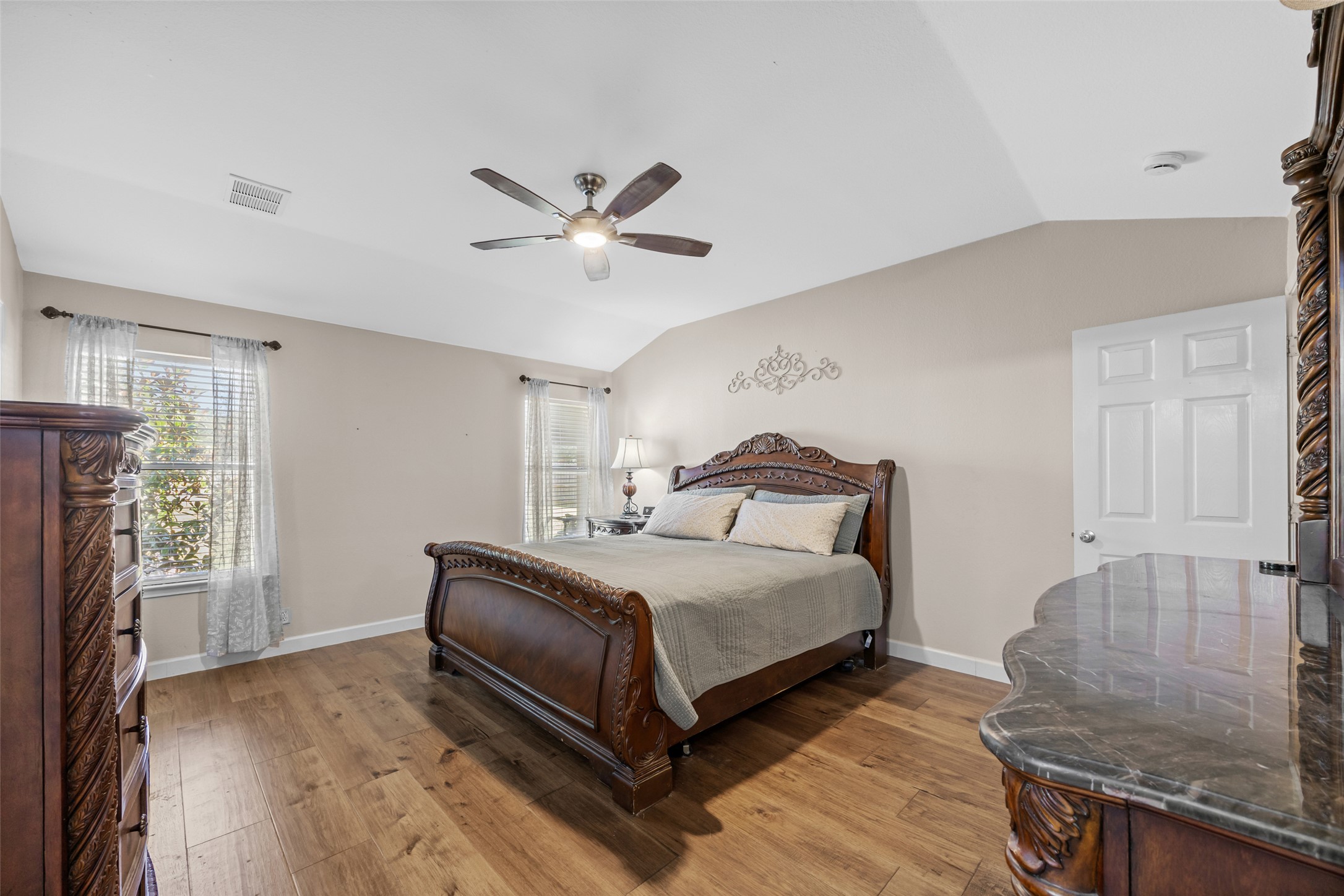 15918 Two Rivers Cove Austin, TX 78717 - Photo 18 of 30 Large primary bedroom downstairs.