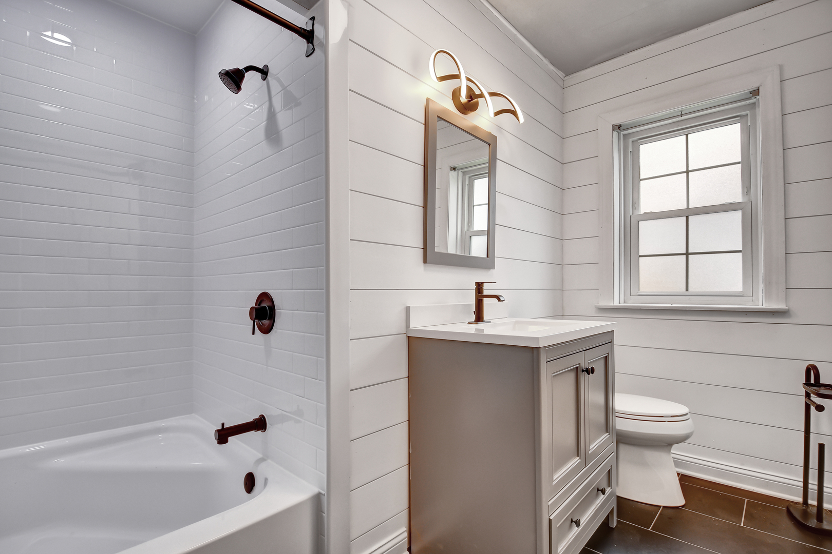 2425 Flossmoor Road Flossmoor, IL 60422 - Photo 14 of 21 a bathroom with a sink toilet and shower