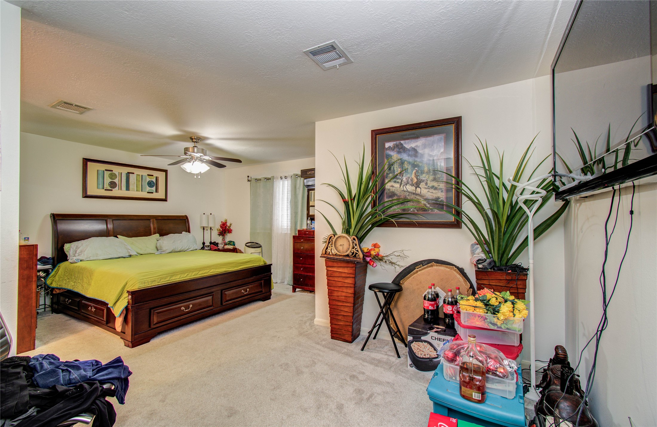 22315 Indian Ridge Drive Katy, TX 77450 - Photo 14 of 29 a bedroom with 2 bed and a painting on the wall