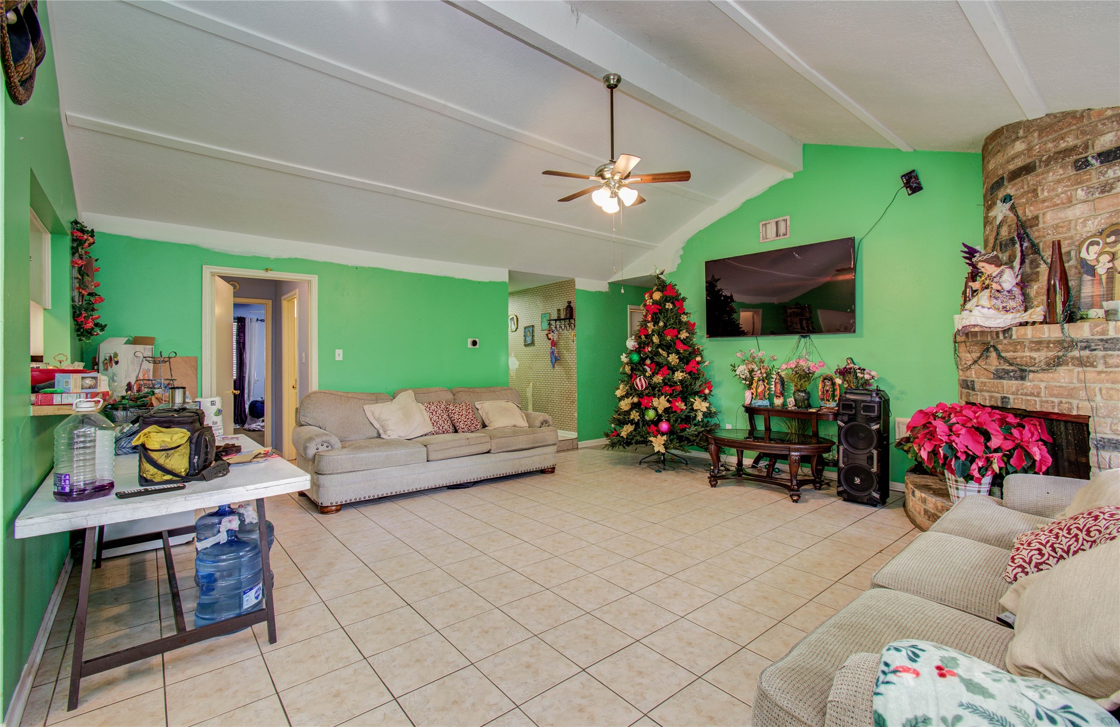 22315 Indian Ridge Drive Katy, TX 77450 - Photo 5 of 29 a living room with furniture and a flat screen tv