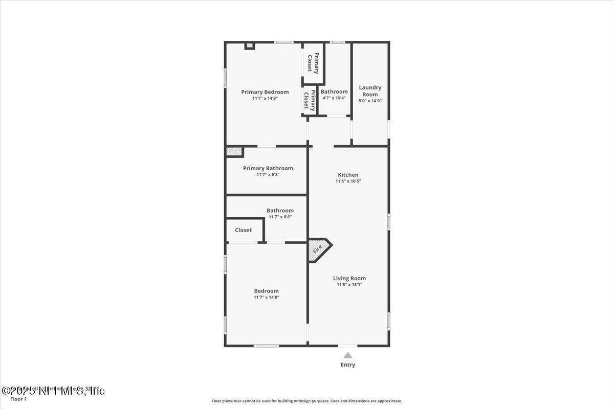 1946 Redell Street Jacksonville, FL 32206 - Photo 28 of 28 a picture of floor plan