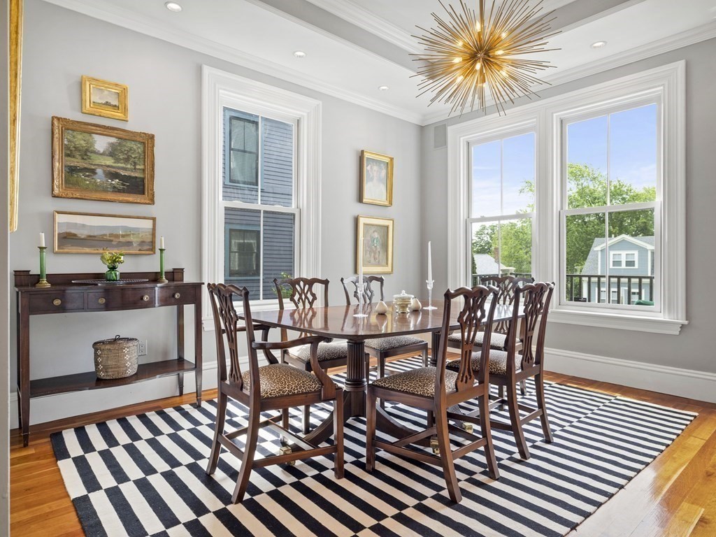 99 Sedgwick Street, Unit 1 Boston, MA 02130 - Photo 10 of 41 a view of a dining room with furniture window and outside view