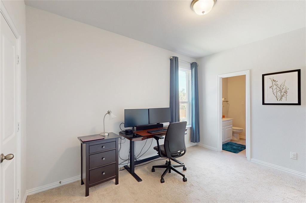 1997 Kieva Place Allen, TX 75013 - Photo 32 of 40 Office area featuring light colored carpet and baseboards