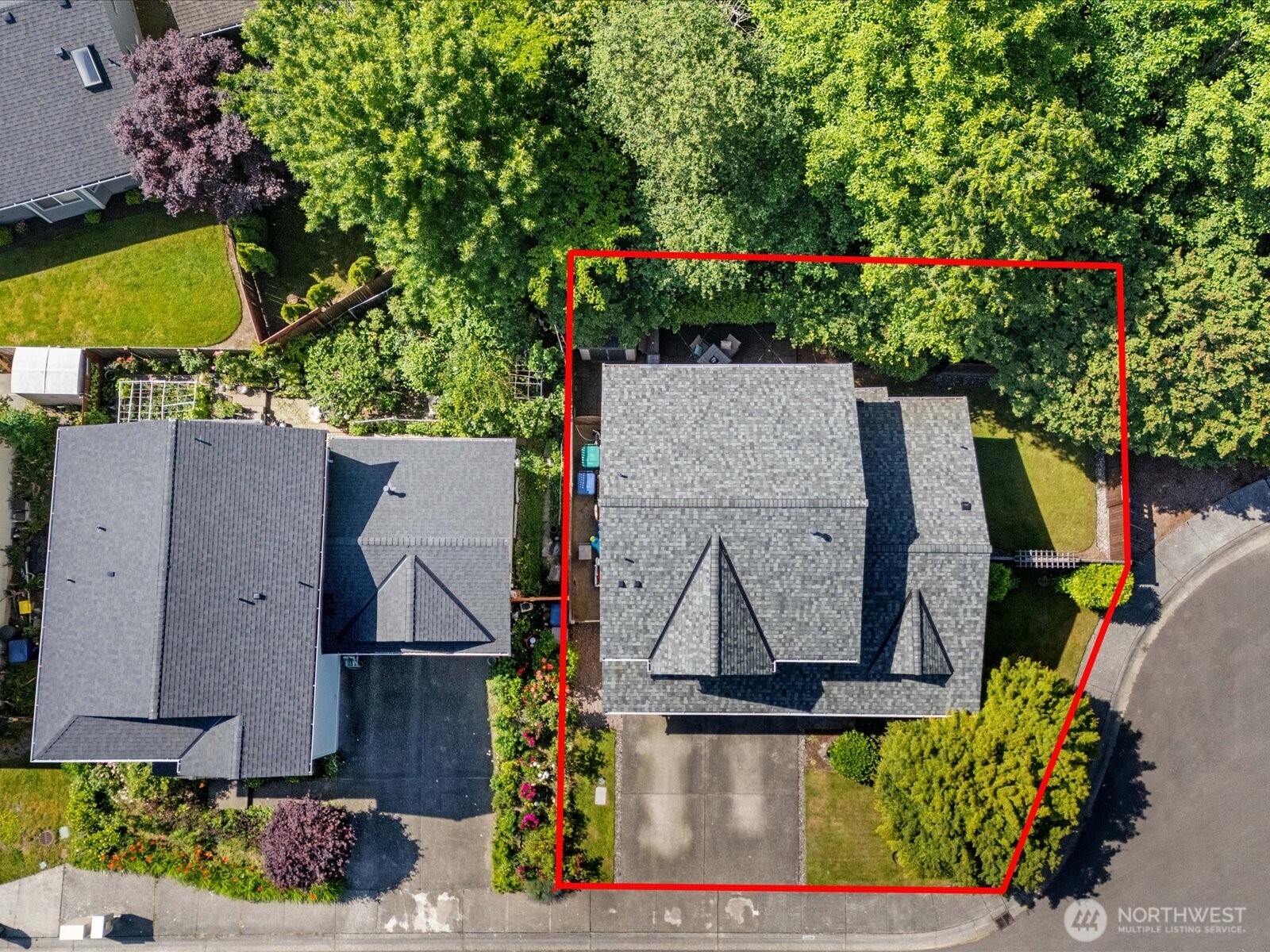 3218 189th Street Southeast Bothell, WA 98012 - Photo 38 of 40 an aerial view of a house with a swimming pool