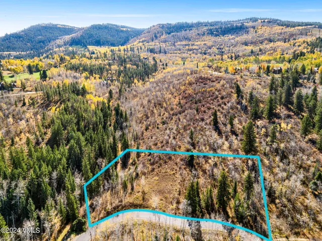 a view of a city with mountains in the background