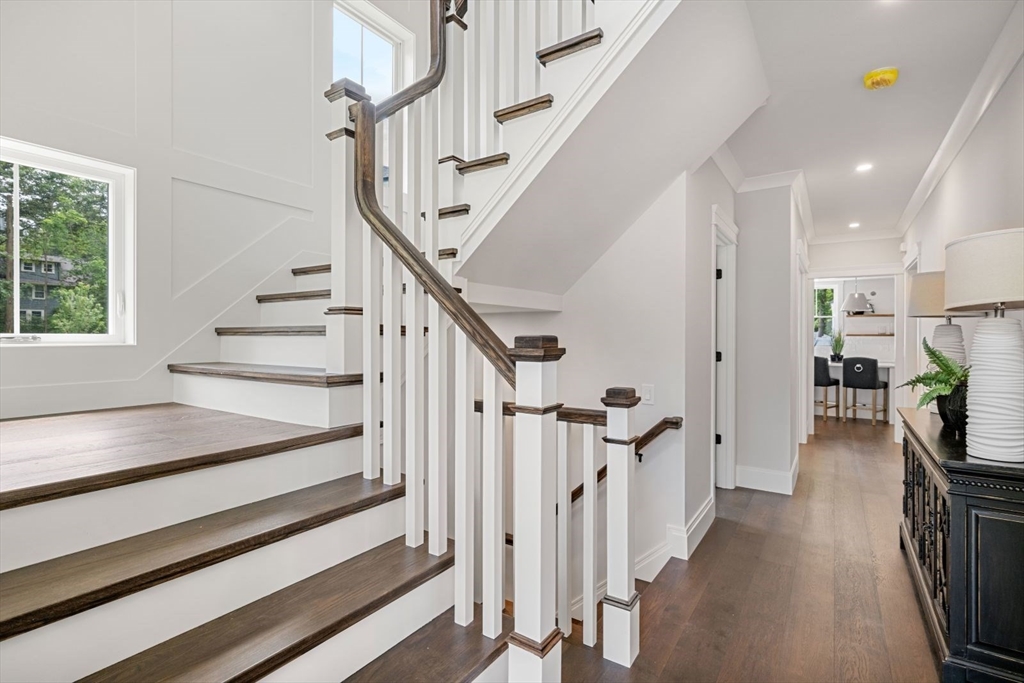7 Milk Street Natick, MA 01760 - Photo 3 of 39 a view of entryway and hall with wooden floor