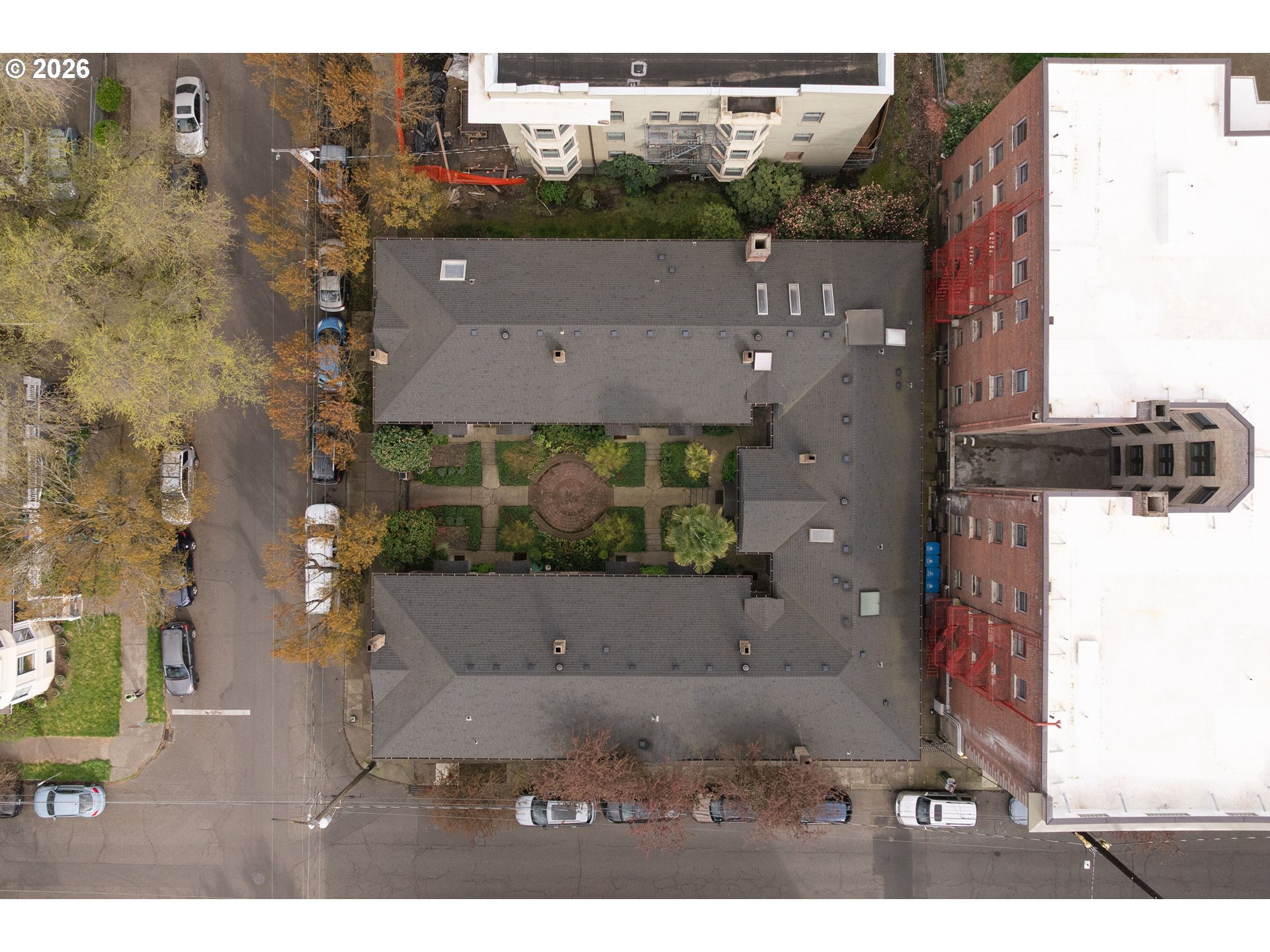 2182 Northwest Hoyt Street, Unit 8 Portland, OR 97210 - Photo 23 of 26 an aerial view of house with a yard