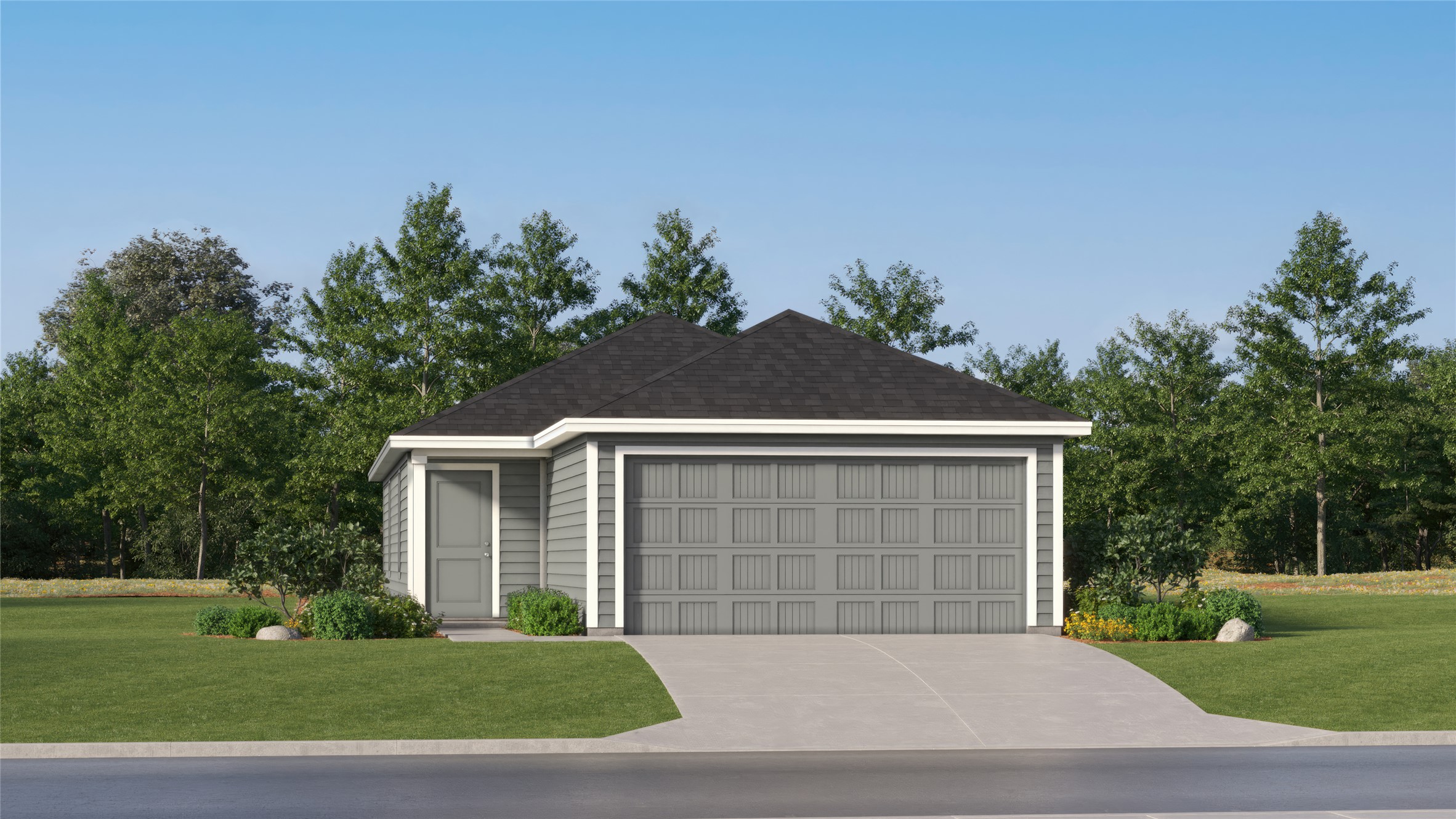 444 Jones Bch Lane Jarrell, TX 76537 - Photo 1 of 30 a front view of a house with a yard and garage