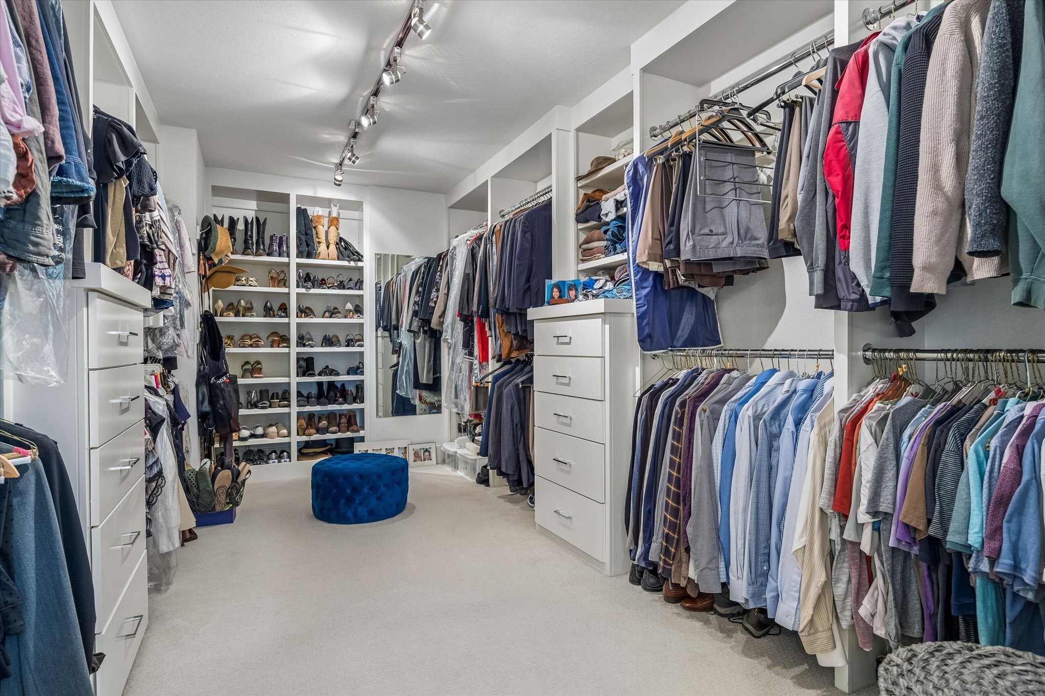 1526 Vermont Street Houston, TX 77006 - Photo 33 of 39 Impressive walk-in closet with extensive hanging space, built-ins, drawers, and shoe storage.