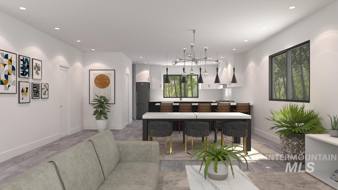 6590 West Ustick Road Boise, ID 83704 - Photo 2 of 3 Living room featuring recessed lighting