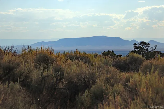 a view of a city and mountains