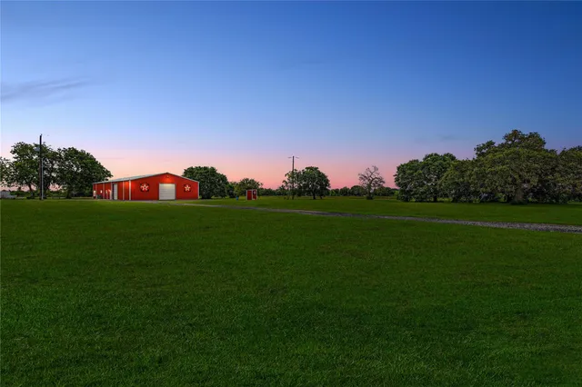 a view of a grassy field