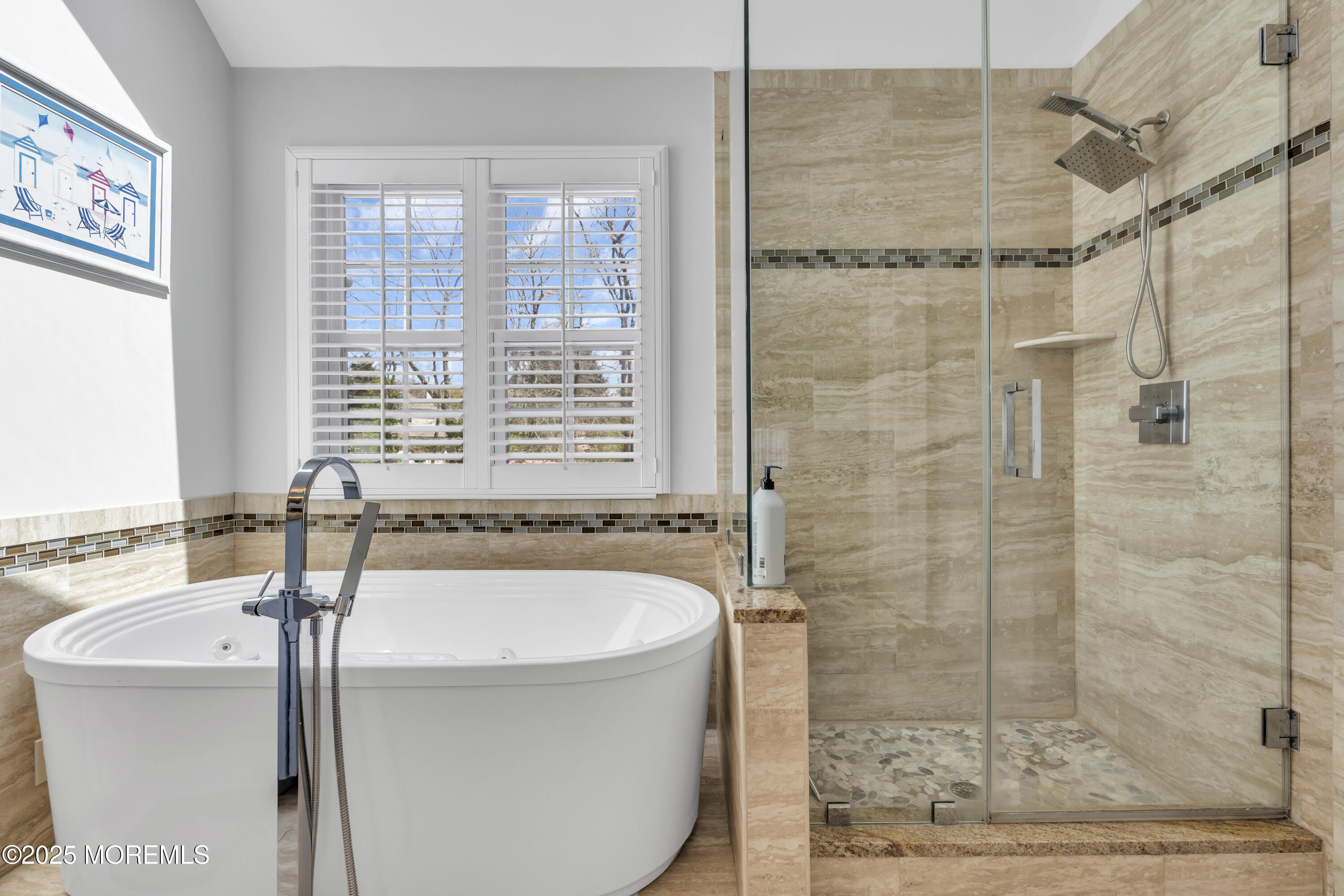 43 Periwinkle Circle Tinton Falls, NJ 07712 - Photo 35 of 60 a bathroom with a bathtub and a shower