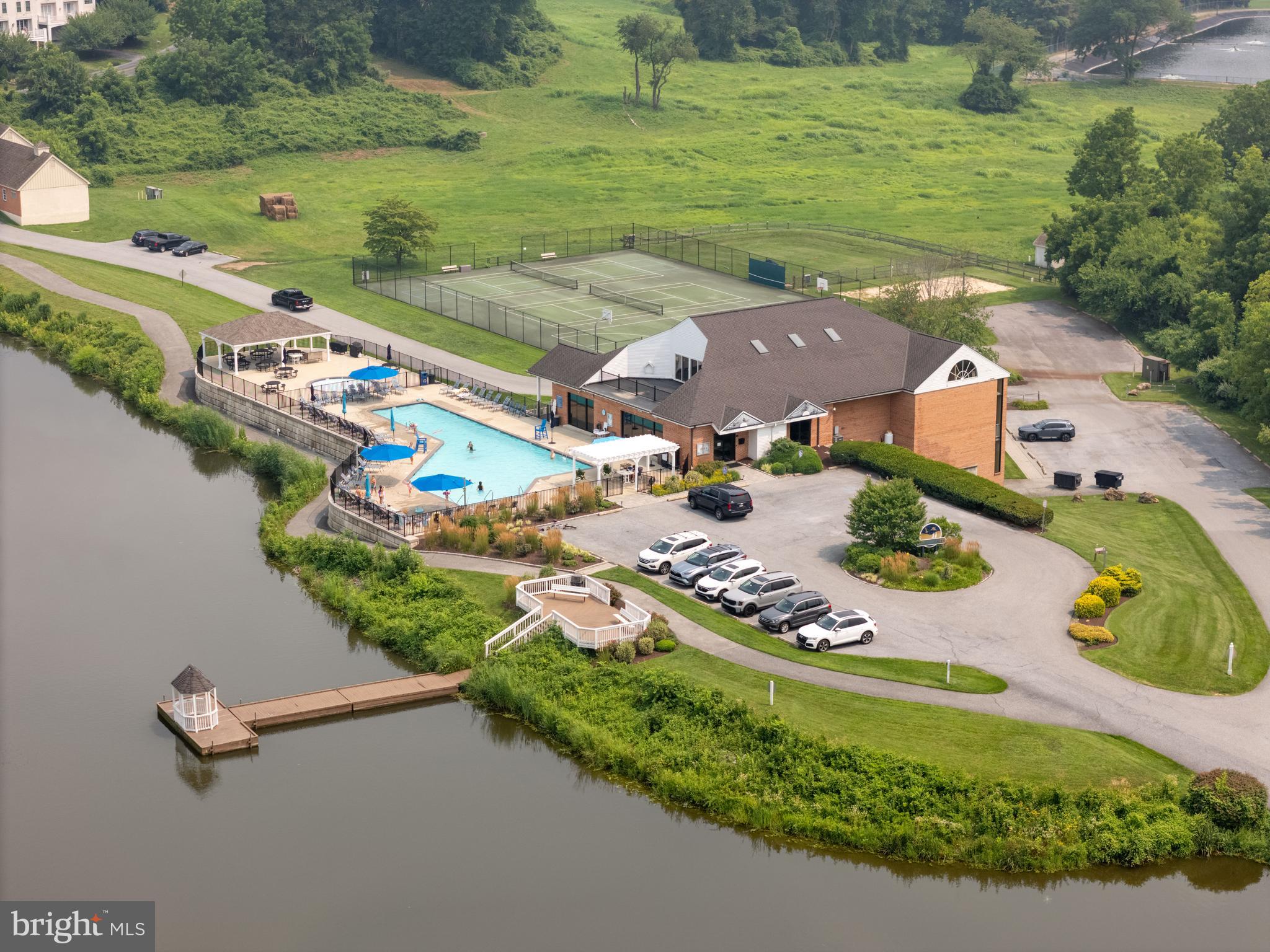 424 Buttonwood Road Landenberg, PA 19350 - Photo 12 of 19 an aerial view of a house a yard basket ball court and outdoor seating