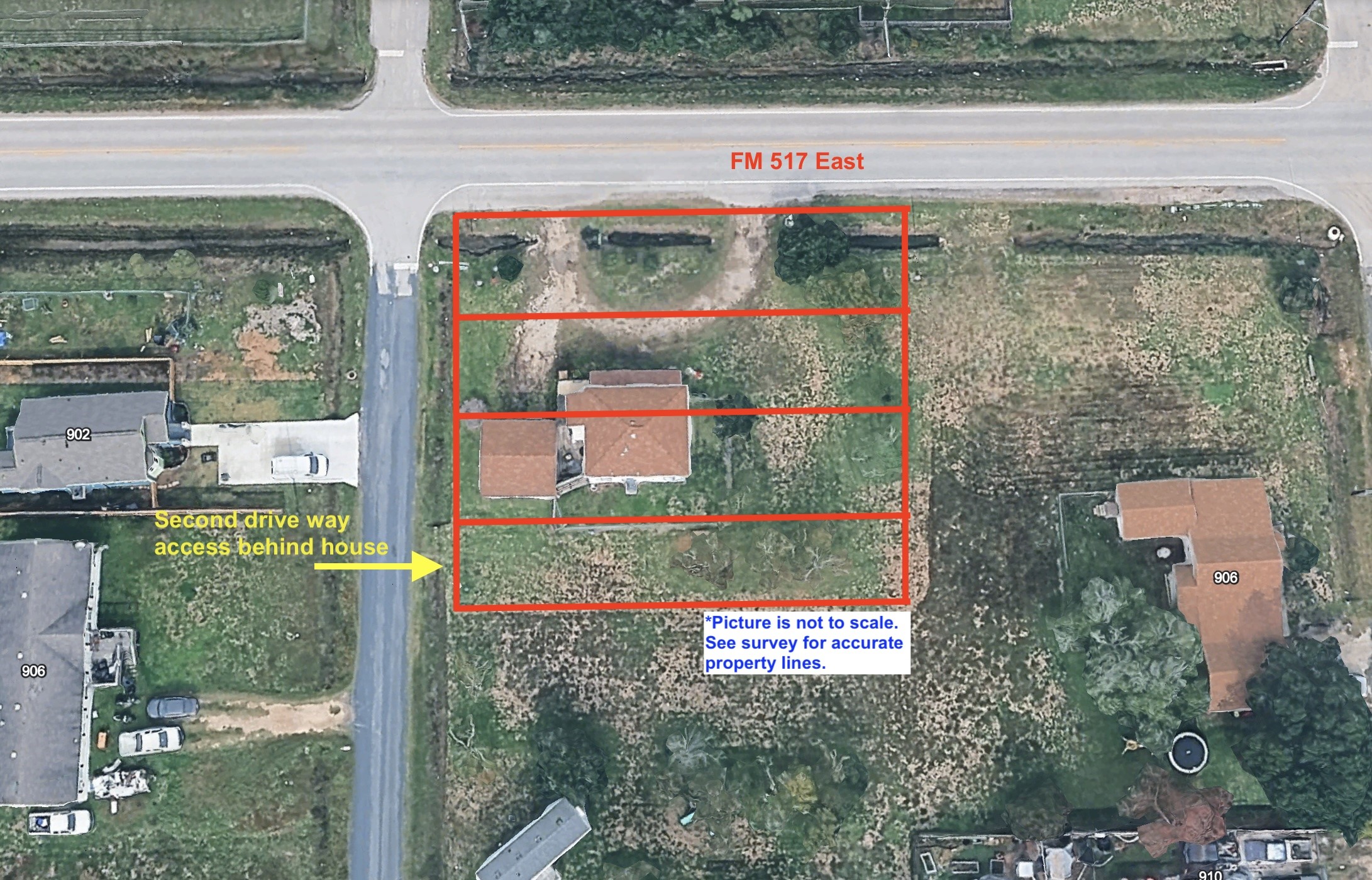 1619 FM 517 Road East San Leon, TX 77539 - Photo 26 of 27 Picture is not to scale. See survey for accurate property lines.