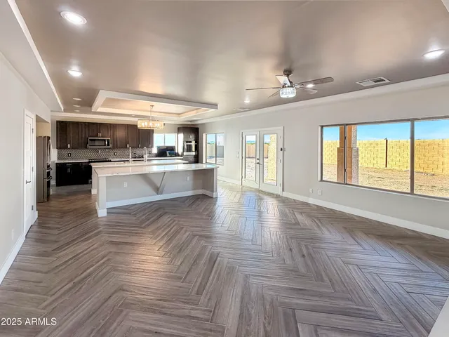 wooden floor in a gallery