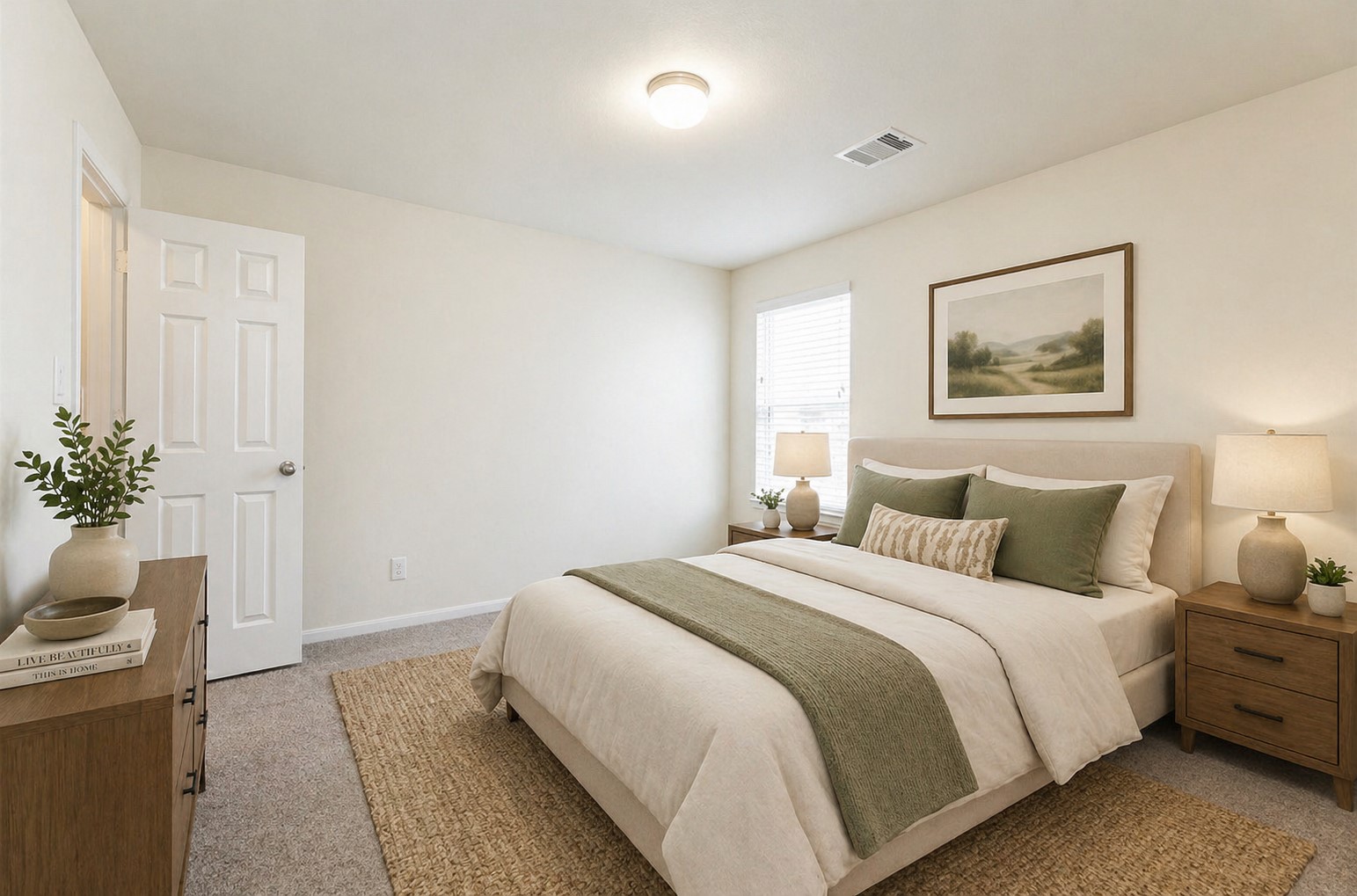 2293 Garden Square Path Spring, TX 77386 - Photo 24 of 32 a bedroom with a bed and a potted plant