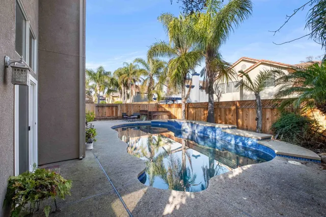 a view of a house with a patio