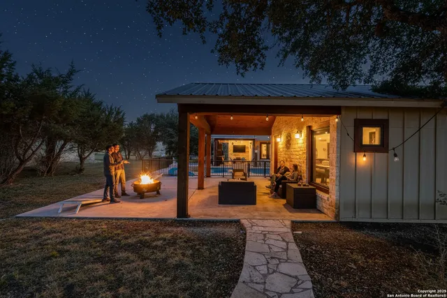 a view of a porch with furniture