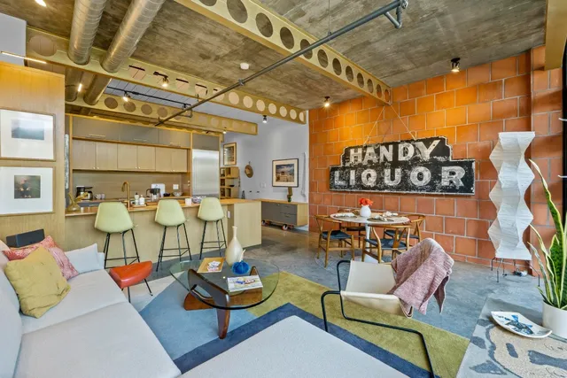 a outdoor living space with furniture