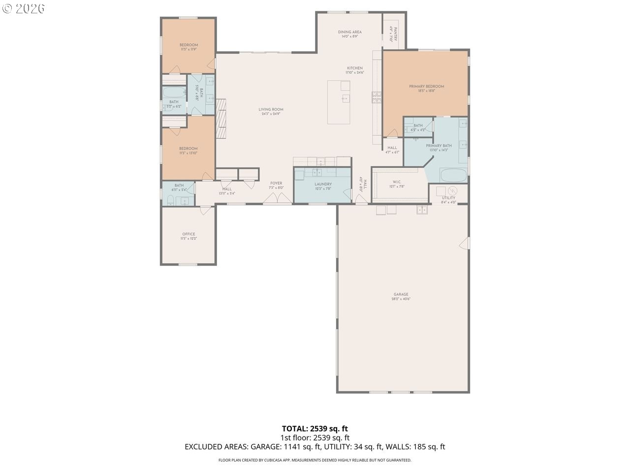 2106 Southwest Tahoe Avenue Pendleton, OR 97801 - Photo 48 of 48 a picture of floor plan